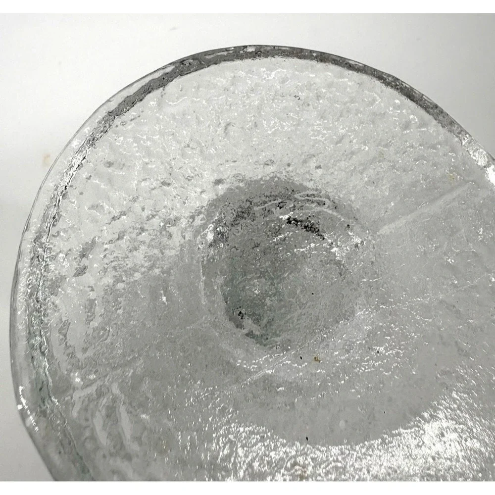 Iittala Timo Sarpaneva FESTIVO 6 Ring Candleholders Scandinavian Glass Signed TS